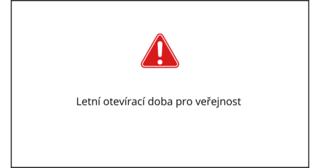 Letní otevírací doba pro veřejnost