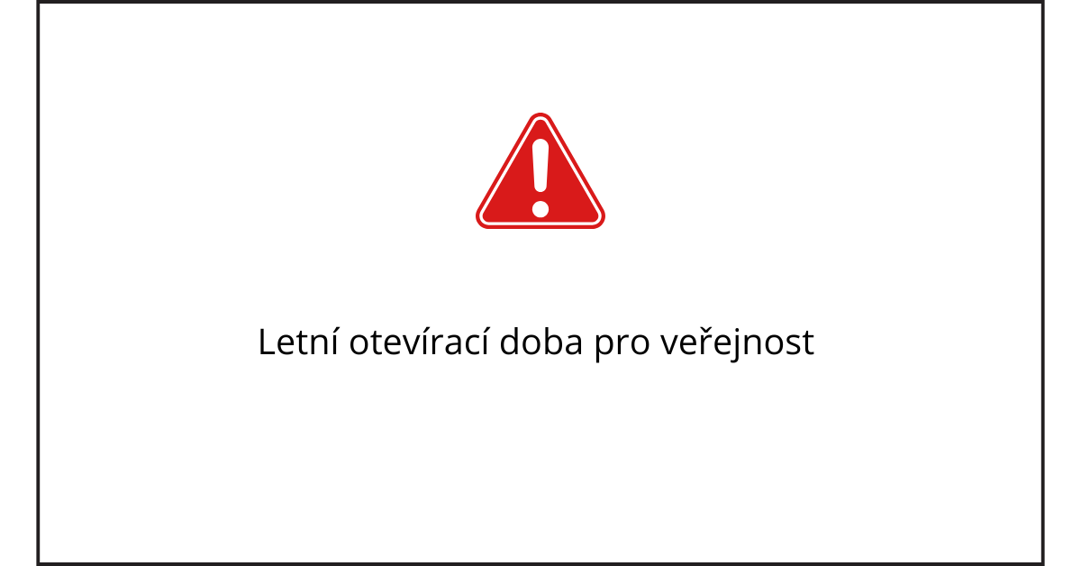 Letní otevírací doba pro veřejnost